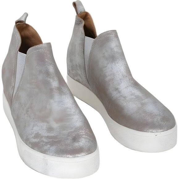 J/SLIDES Shoes - J/SLIDES NYC Women's Embossed Leather Platform Hightop Sneaker Sz 9